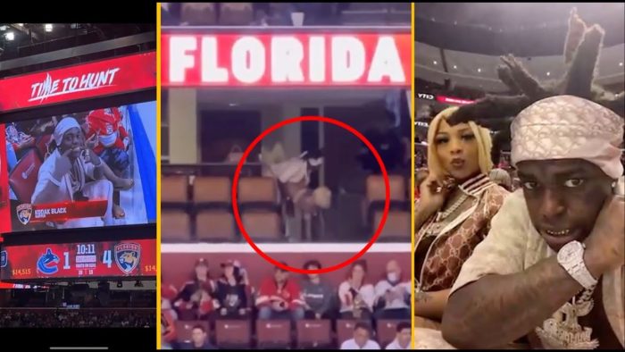 Video of Kodak Black having sex at Florida Panthers game