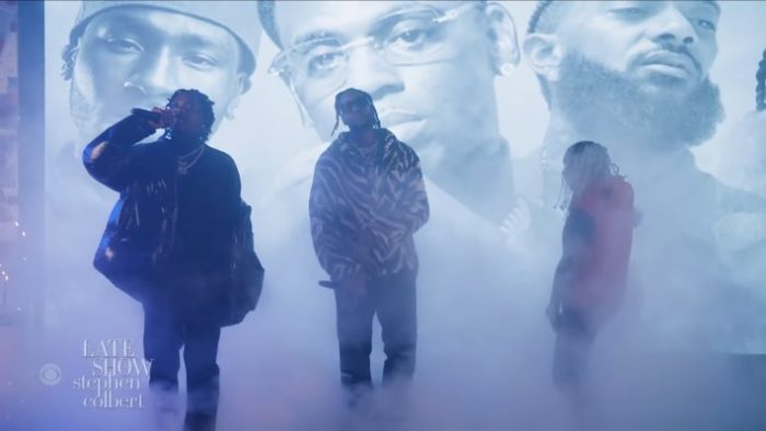 2 Chainz’s ‘Lost Kings’ Performance On ‘Colbert’ Pays Homage To Nipsey Hussle, Pop Smoke, And Young Dolph