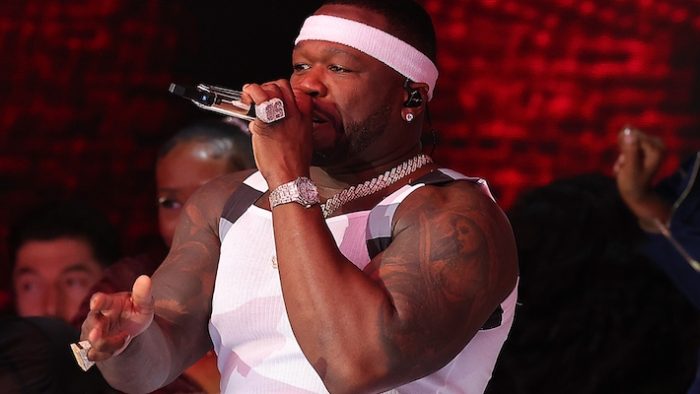 Fans Loved 50 Cent’s Surprise Upside Down Appearance At The Super Bowl Halftime Show