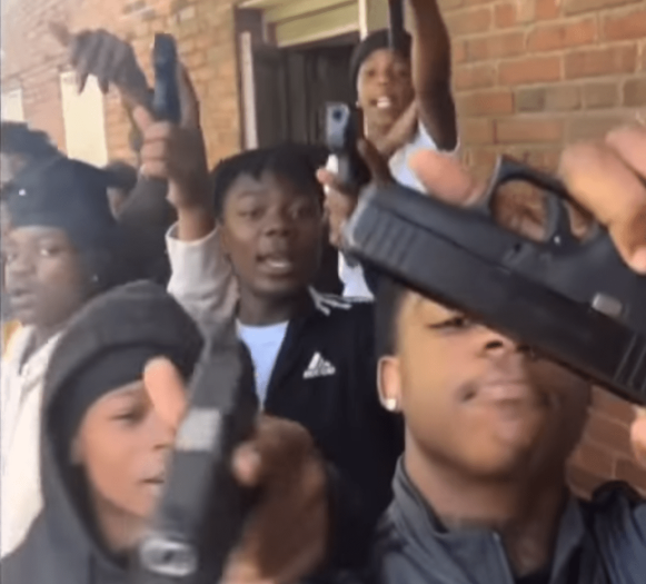 Video of 10-12 year old Cleveland kids rapping about killing opps with guns has gone viral