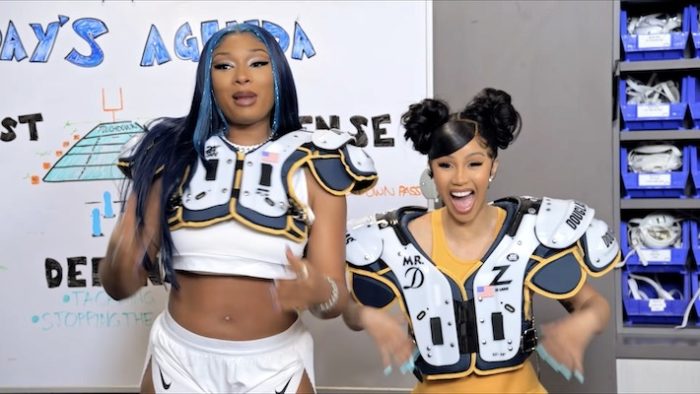 Cardi B And Megan Thee Stallion Show Off Their Touchdown Dances As ‘Cardi Tries’ Football With The LA Chargers