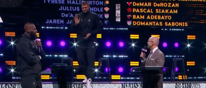 Nikola Jokic Didn’t Realize Lauri Markkanen Was Still On Stage When He Drafted Himself To Team LeBron