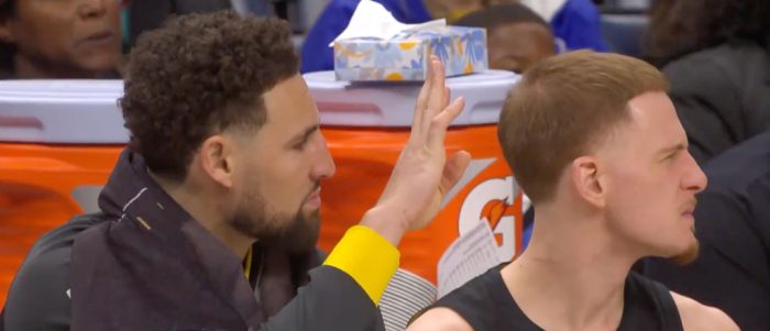 Klay Thompson Counted His Rings To The Grizzlies Bench After Memphis Beat Golden State