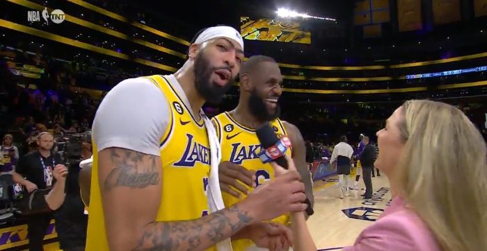 Anthony Davis Interrupted LeBron’s Postgame Interview To Apologize For His ‘Brain Fart’ Foul On Mike Conley
