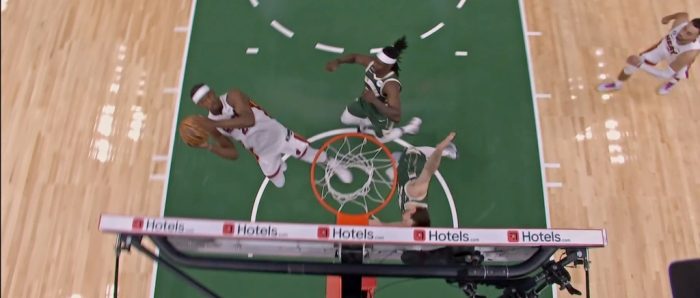 Jimmy Butler Hit An Outrageous Falling Shot Off A Lob To Force OT As Miami Beat The Bucks In Game 5