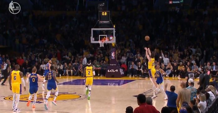 Austin Reaves Hit A Halfcourt Buzzer-Beater During Game 6 Of Lakers-Warriors