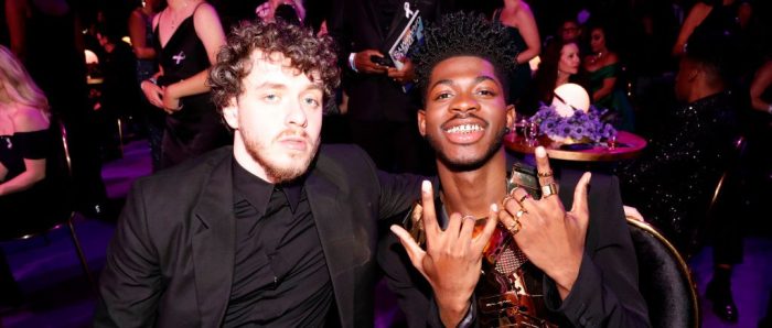 Lil Nas X Wore A Shirt With A Picture Of Jack Harlow In An Adorable Full-Circle Moment At The ‘White Men Can’t Jump’ Premiere