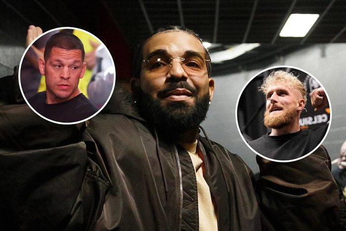 Drake Places Huge $250,000 Wager on Nate Diaz to Beat Jake Paul