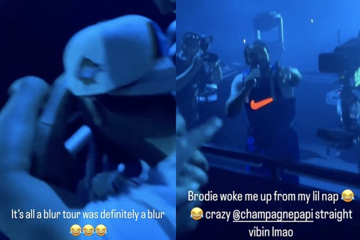 Drake Catches Fan Sleeping at His Show and Wakes Him Up – Watch
