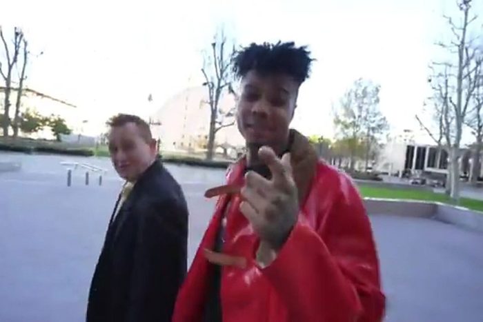 Blueface Shown in Video Footage Turning Himself in to Jail