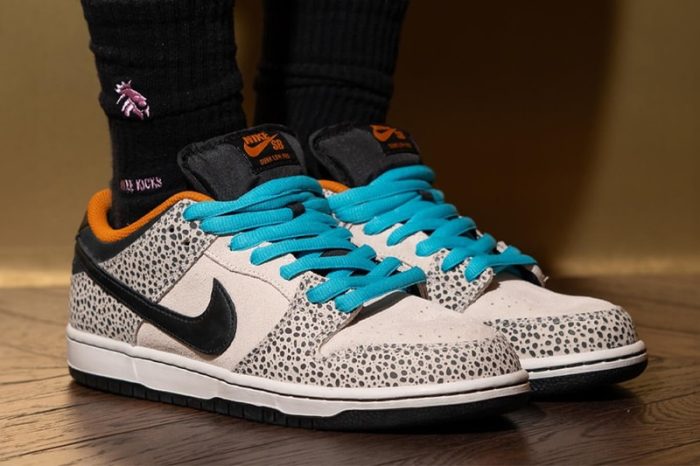 On-Feet Images of the Nike SB Dunk Low Safari “Olympics”