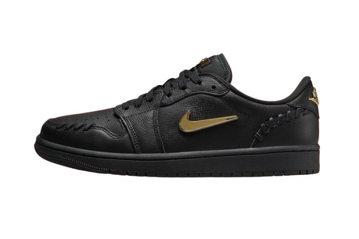 Official Look at the Air Jordan 1 Low Method of Make “Black/Metallic Gold”
