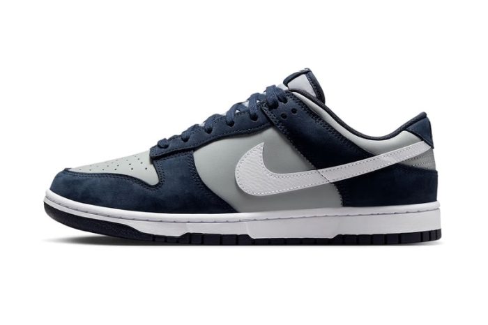 Nike Adds Suede Overlays on the Dunk Low “Georgetown”
