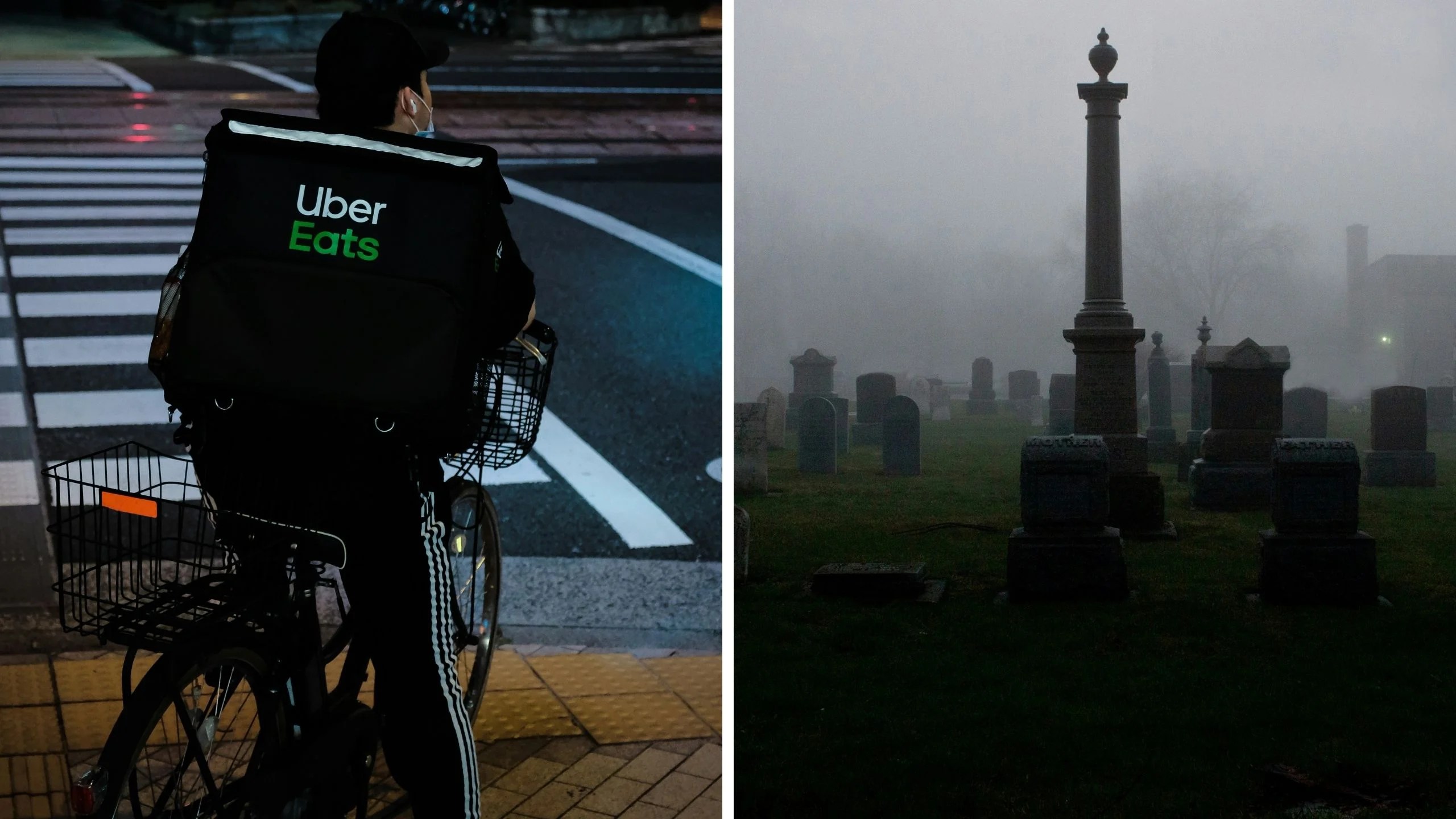 Newark Uber Eats Driver Claims Paranormal Encounter Near Cemetery